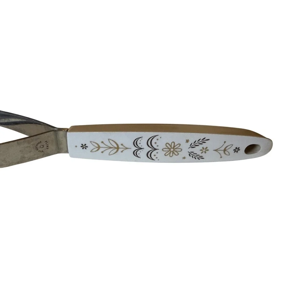 MCM Harvest Wheat FLINT Stainless Steel Utensil Food Masher Retro Vintage